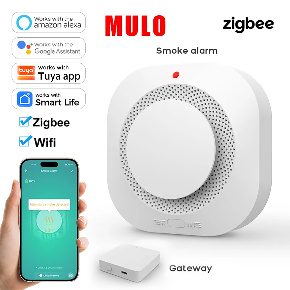 Inteligentny czujnik dymu ZigB – Smoke Detector Interconnected recenzja i cena