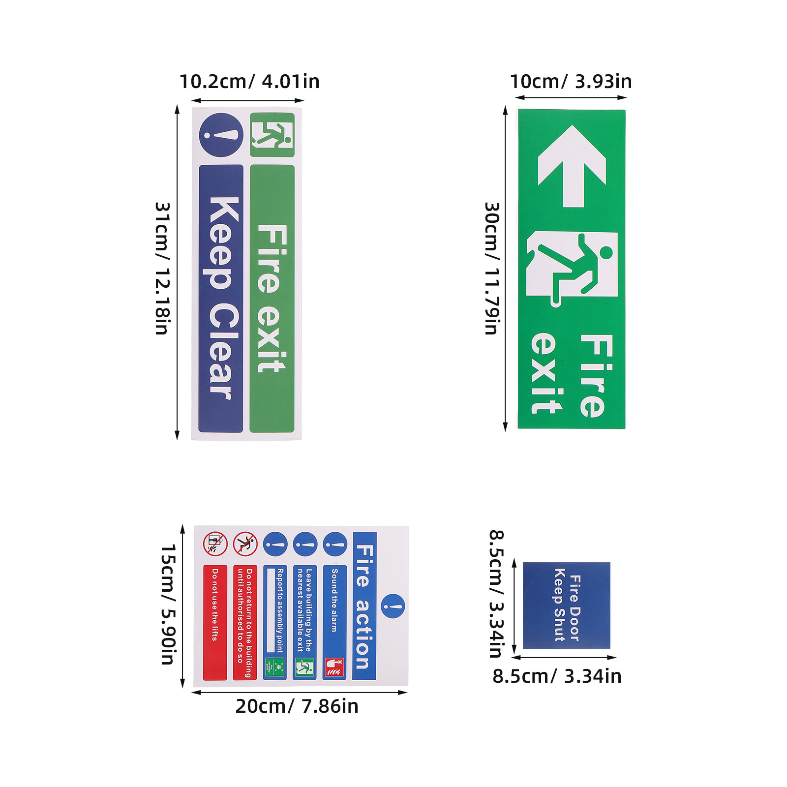 21 szt. znaków ewakuacyjnych b – Emergency Exit Sign recenzja i cena