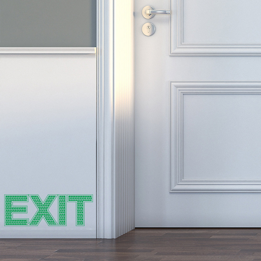 Świecąca w ciemności naklejka  – Emergency Exit Sign recenzja i cena